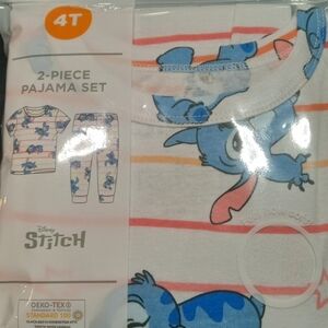 3 pair 2 piece Size 4T short sleeve pajamas. 1 Milo and Stitch, 2 Wonder Nation